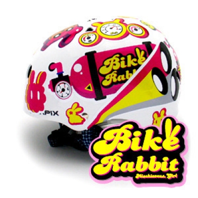 [그래피커] 0005-Bike rabbit-01  헬멧 스티커