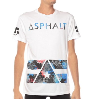 ASPHALT FABLE DELTA STACK TEE - WHITE (아스팔트 파브레 델타 스택 티셔츠)
