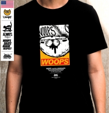 [돌돌] WOOPS_tshirts-114 스케이트보드 타는 고양이 웁스 그래픽 캐릭터 디자인 티셔츠 반팔티