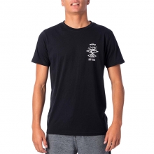 Rip Curl WLE9CM Search Logo Short Sleeve UV Tee (AU) - Black (립컬 서치 로고 래쉬셔츠 호주판)
