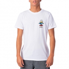 Rip Curl WLE9CM Search Logo Short Sleeve UV Tee (AU) - White (립컬 서치로고 래쉬가드)