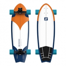 Hydroponic Radikal Orange/Navy 31,5″x9,75″ Surfskate Complete (하이드로포닉 래디컬 서프스케이트 컴플릿)