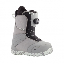 2223 Burton Kids Zipline BOA® Snowboard Boots - Gray/Neo-Mint (버튼 집라인 보아 아동용 스노우보드 부츠)