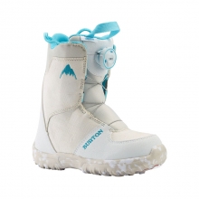 2223 Burton Kids Grom BOA® Snowboard Boots - White (버튼 그롬 보아 아동용 스노우보드 부츠)