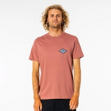 Rip Curl CTEUH9 SWC Rubber Soul Tee - Washed Wine (립컬 러버 소울 티셔츠)