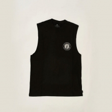 Rip Curl CTEYD9 Staple Muscle - Black (립컬 스테이플러 머슬핏 탱크탑 티셔츠)