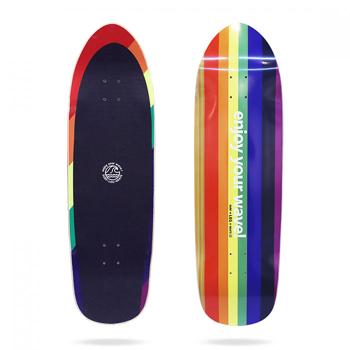 Log LSD24 Rainbow 33.5″Surfskate Deck (로그 레인보우 서프스케이트 데크)