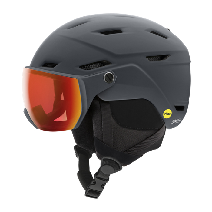 2223 Smith Survey Mips Helmet - Matte Charcoal/Everyday Red (스미스 서베이 스노우보드 바이저 헬멧)