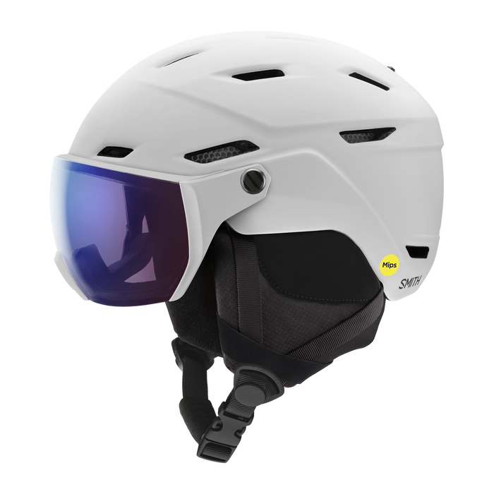 2223 Smith Survey Mips Helmet - Matte White/Rose Flash (스미스 서베이 스노우보드 바이저 헬멧)