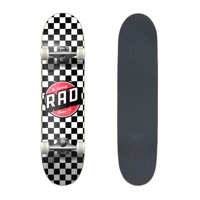 Rad Dude Crew Checkers Black/White 7.75″ Skateboard Complete (래드 듀드 크루 첵커 스케이트보드 컴플릿)
