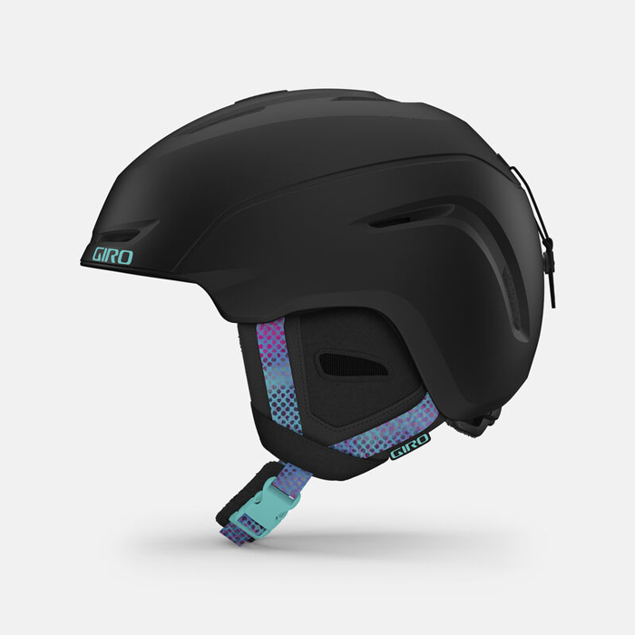 2223 Giro Womens Avera Asian Fit Snow Helmet - Matte Black Chrom Dot (지로 어베라 아시안 핏 여성용 스노우보드 헬멧)
