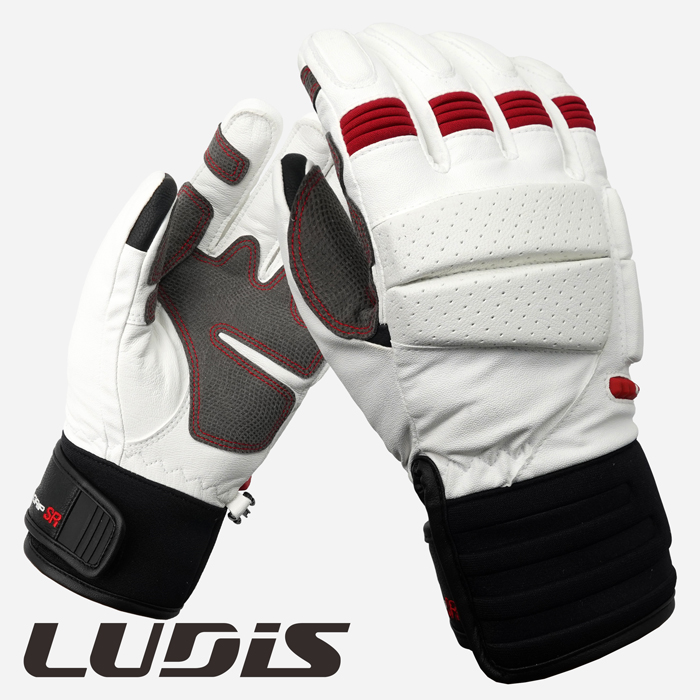 2223 Ludis Pro Grip SR Glove - White/Red (루디스 프로그립 에스알 스노우보드 장갑)