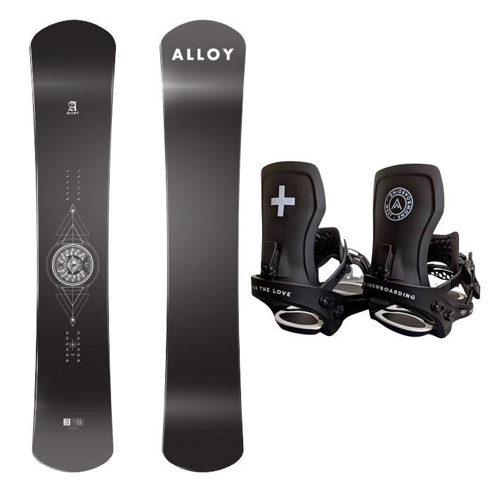 [햄머보드] 2122 Alloy Hermes Snowboard - 158 162 + 2223 Flux X West XF Ltd Binding - Black