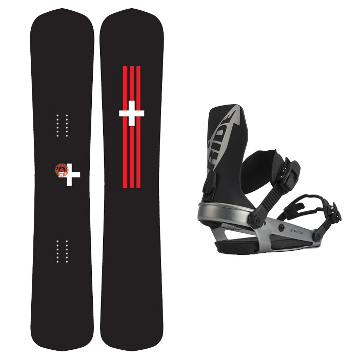 [세미햄머] 2021 WEST KARVER LTD SNOWBOARD - 158 163 + 2122 Ride A-6 Snowboard Binding - Black