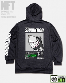 [돌돌컴퍼니] SHARK-DOG-HOODY-248 샤크독 서핑 하와이 NFT 캐릭터 그래픽 디자인 후드티 후드티셔츠 후디