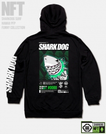 [돌돌컴퍼니] SHARK-DOG-HOODY-253 샤크독 서핑 하와이 NFT 캐릭터 그래픽 디자인 후드티 후드티셔츠 후디