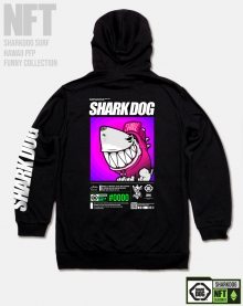 [돌돌컴퍼니] SHARK-DOG-HOODY-255 샤크독 서핑 하와이 NFT 캐릭터 그래픽 디자인 후드티 후드티셔츠 후디
