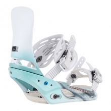 2324 Burton Women's Lexa Re:Flex Snowboard Bindings - White/Graphic (버튼 렉사 여성용 스노우보드 바인딩)