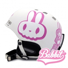 [그래피커] 0005-Bike Rabbit-Helmet-03 바이크라빗 토끼 캐릭터 스노우보드 헬멧 튜닝 스티커 스킨 데칼 그래피커