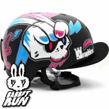 [그래피커] 0005-Bike Rabbit-Helmet-07 바이크라빗 토끼 캐릭터 스노우보드 헬멧 튜닝 스티커 스킨 데칼 그래피커
