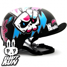 [그래피커] 0005-Bike Rabbit-Helmet-08 바이크라빗 토끼 캐릭터 스노우보드 헬멧 튜닝 스티커 스킨 데칼 그래피커