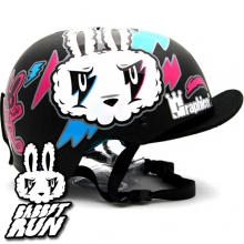 [그래피커] 0005-Bike Rabbit-Helmet-09 바이크라빗 토끼 캐릭터 스노우보드 헬멧 튜닝 스티커 스킨 데칼 그래피커