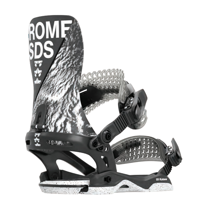2324 ROME KATANA Snowboard Bindings - Black/White (롬 카타나 스노우보드 바인딩)