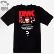 [돌돌] DMK_T-shirts_74 그래피티 아티스트 데빌몽키 DMK 사이버펑크 스타일 캐릭터 그래픽 디자인 티셔츠 반팔티