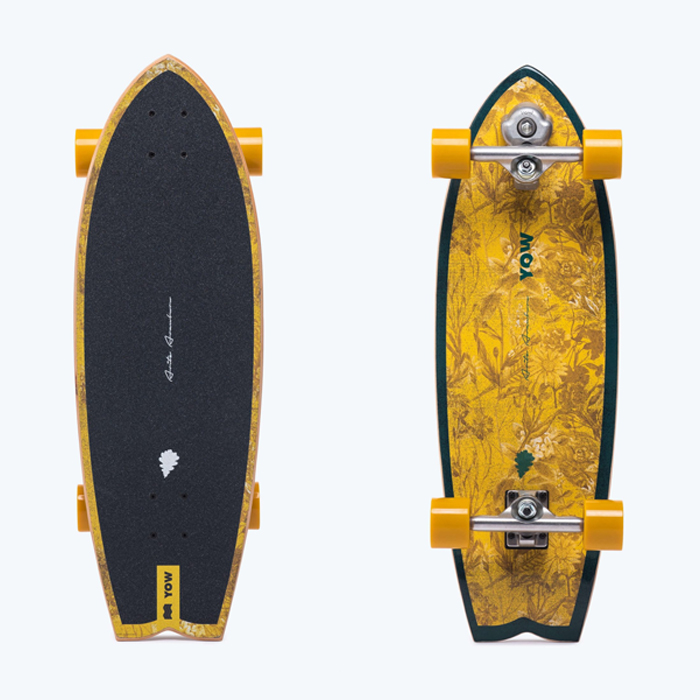 Yow CA010 Aritz Aranburu 30.5″ Signature Series Surfskate - Yellow (요우 아리츠 아란부루 시그네이쳐 시리즈 서프스케이트 컴플릿)