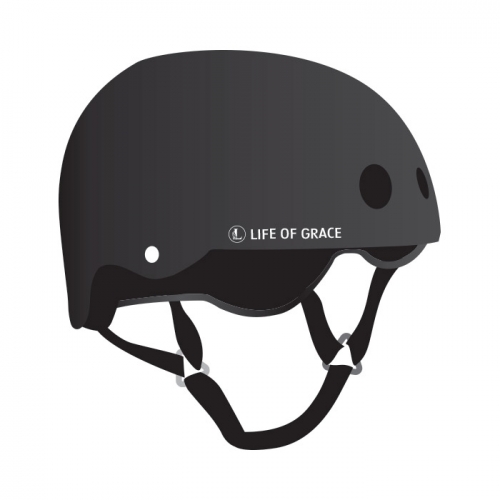 LOG FX-001 V2 Helmet + Protective Gear (Elbow, Knee, Wrist) W/Net Bag Set (로그 스케이트보드 헬멧+보호대 세트)
