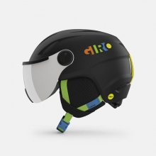 2324 Giro Jr Buzz Mips Snow Helmet - Matte Black/Party Blocks (지로 버즈 밉스 아동용 스노우보드 바이저 헬멧)
