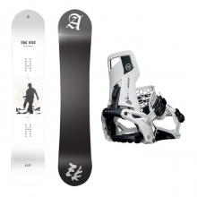 [슈퍼메틱 올라운드 라이딩 추천세트] 2021 ALLOY THE ONE SNOWBOARD - 153 157 + 2324 Nidecker Supermatic Snowboard Bindings - White